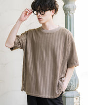 オーバーサイズ 透かし編みアンサンブル半袖Tシャツ
