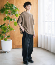 オーバーサイズ 透かし編みアンサンブル半袖Tシャツ