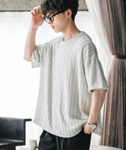 オーバーサイズ 透かし編みアンサンブル半袖Tシャツ