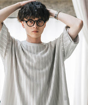 オーバーサイズ 透かし編みアンサンブル半袖Tシャツ