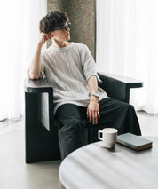 オーバーサイズ 透かし編みアンサンブル半袖Tシャツ