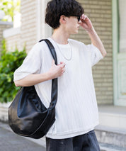 オーバーサイズ 透かし編みアンサンブル半袖Tシャツ