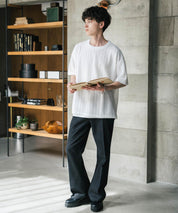 オーバーサイズ 透かし編みアンサンブル半袖Tシャツ