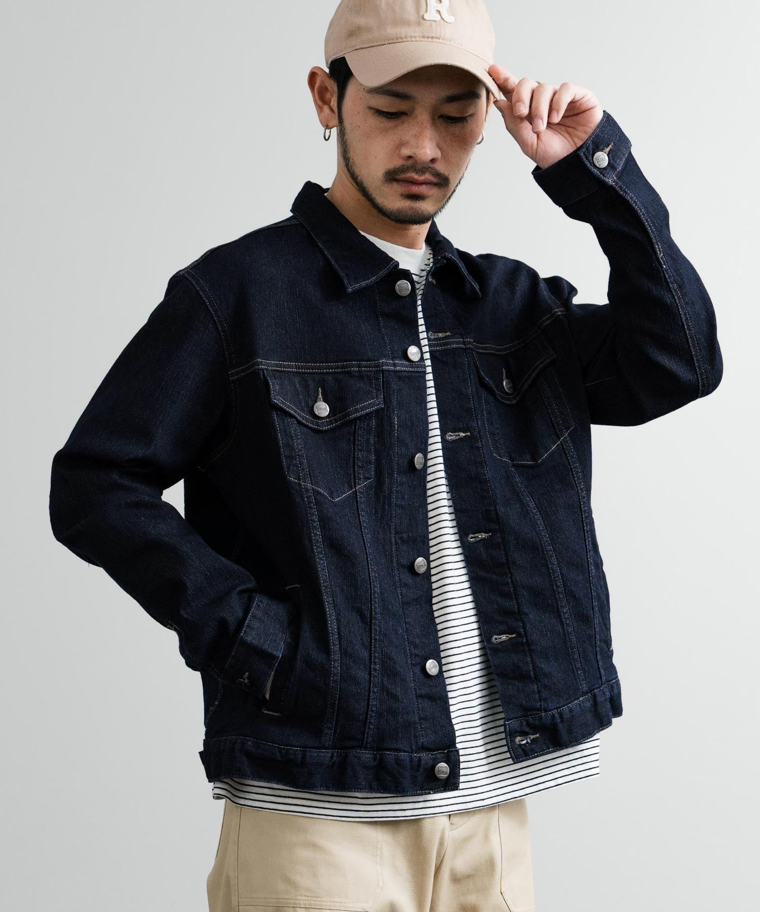 新色追加 Hanes ヘインズ ショート丈 ストレッチデニムジャケット Gジャン 14398