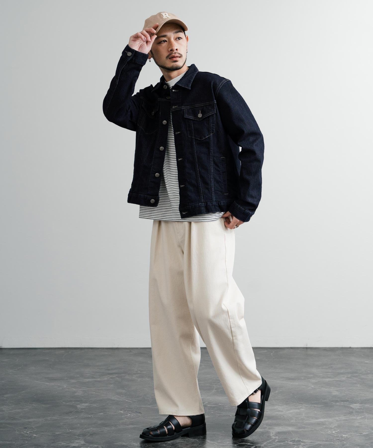 新色追加 Hanes ヘインズ ショート丈 ストレッチデニムジャケット Gジャン 14398