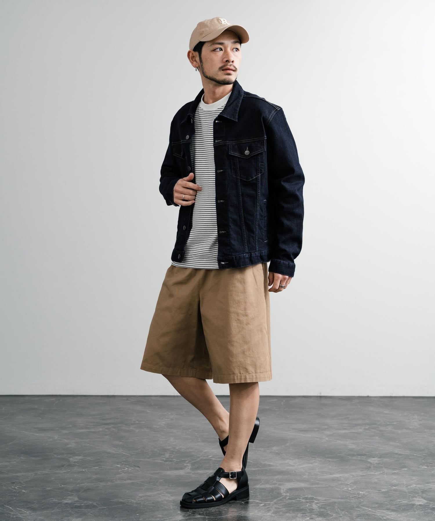 新色追加 Hanes ヘインズ ショート丈 ストレッチデニムジャケット Gジャン 14398