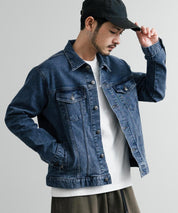新色追加 Hanes ヘインズ ショート丈 ストレッチデニムジャケット Gジャン 14398