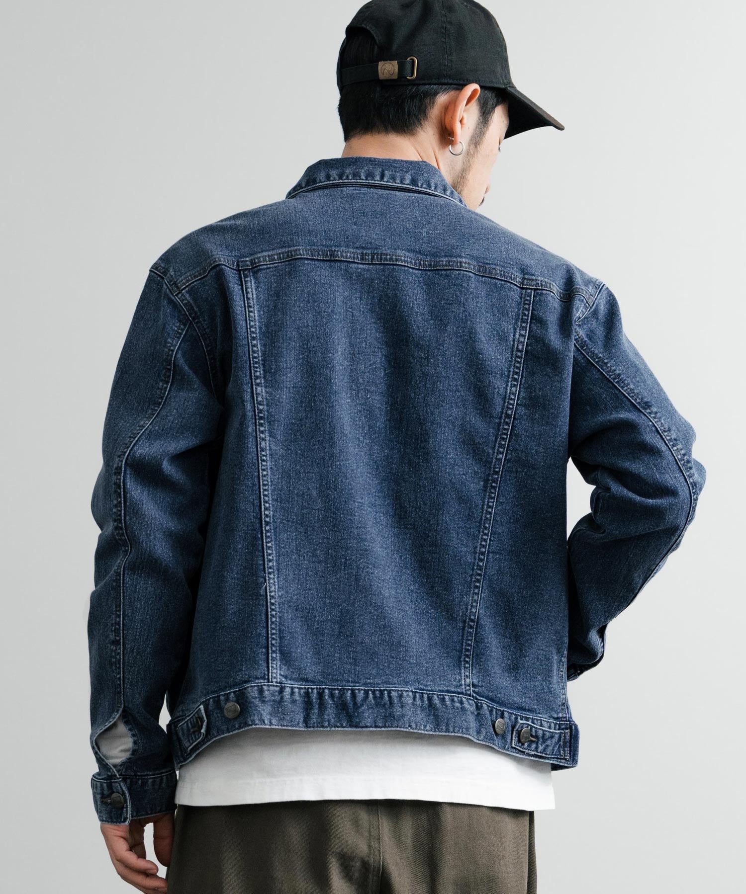 新色追加 Hanes ヘインズ ショート丈 ストレッチデニムジャケット Gジャン 14398