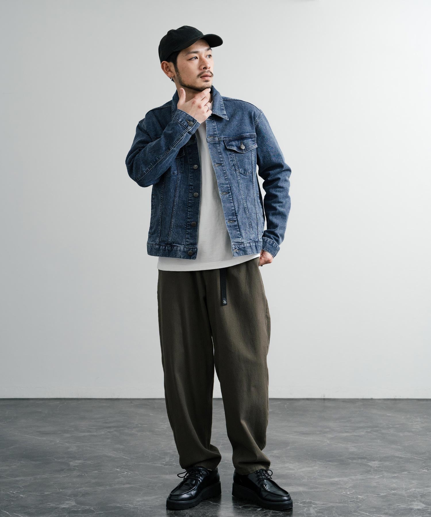 新色追加 Hanes ヘインズ ショート丈 ストレッチデニムジャケット Gジャン 14398