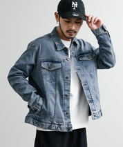 新色追加 Hanes ヘインズ ショート丈 ストレッチデニムジャケット Gジャン 14398