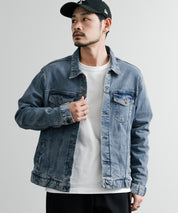 新色追加 Hanes ヘインズ ショート丈 ストレッチデニムジャケット Gジャン 14398