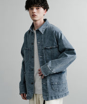 新色追加 Hanes ヘインズ ストレッチデニムカバーオール/デニムジャケット 14399