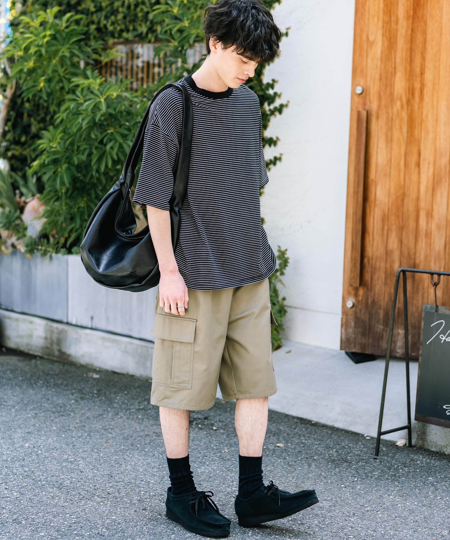 ワイドミリタリーカーゴイージーショートパンツ ハーフパンツ