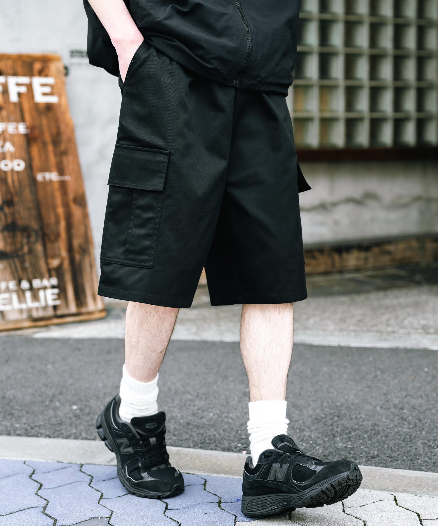 ワイドミリタリーカーゴイージーショートパンツ ハーフパンツ