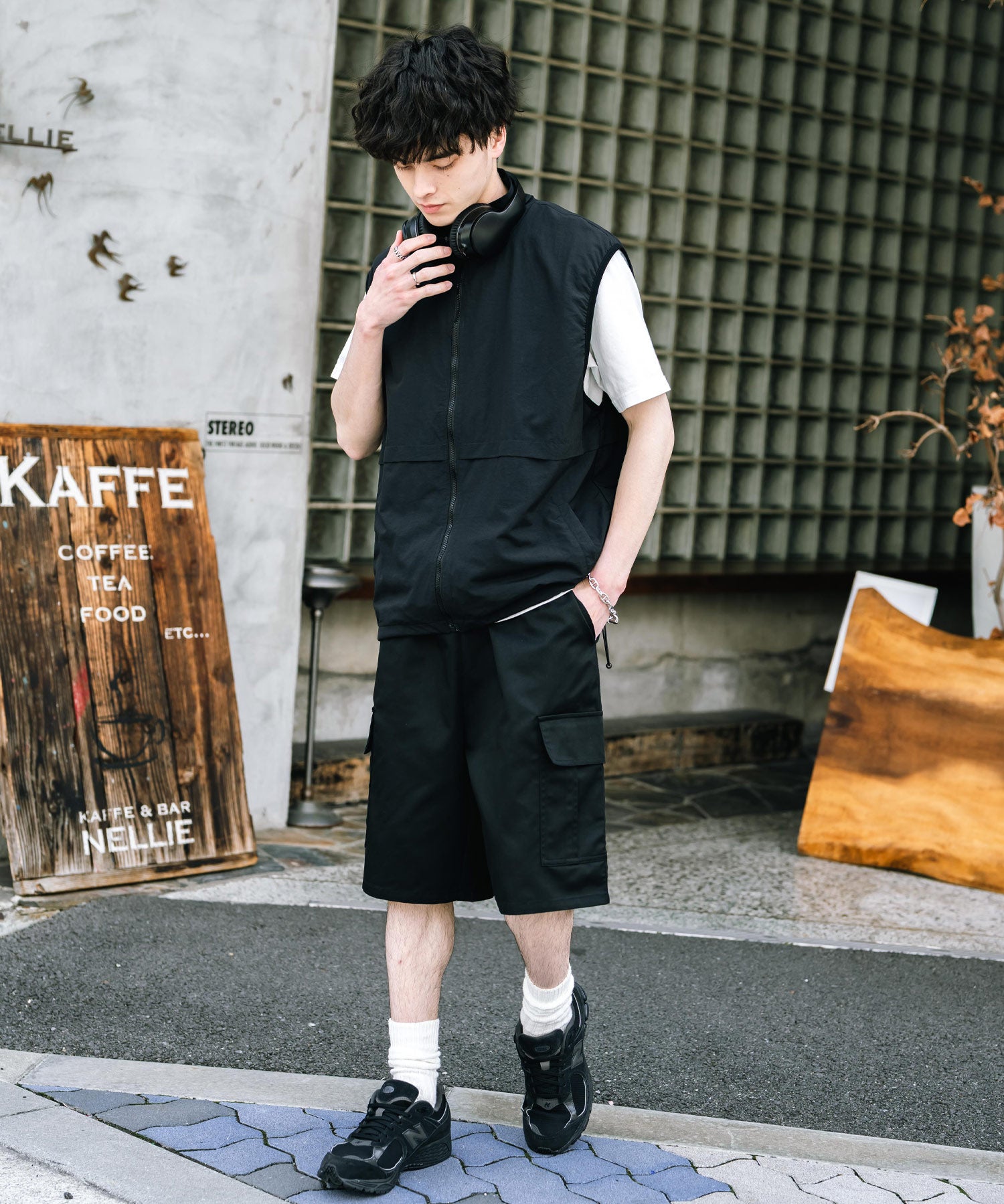 ワイドミリタリーカーゴイージーショートパンツ ハーフパンツ