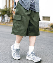 ワイドミリタリーカーゴイージーショートパンツ ハーフパンツ