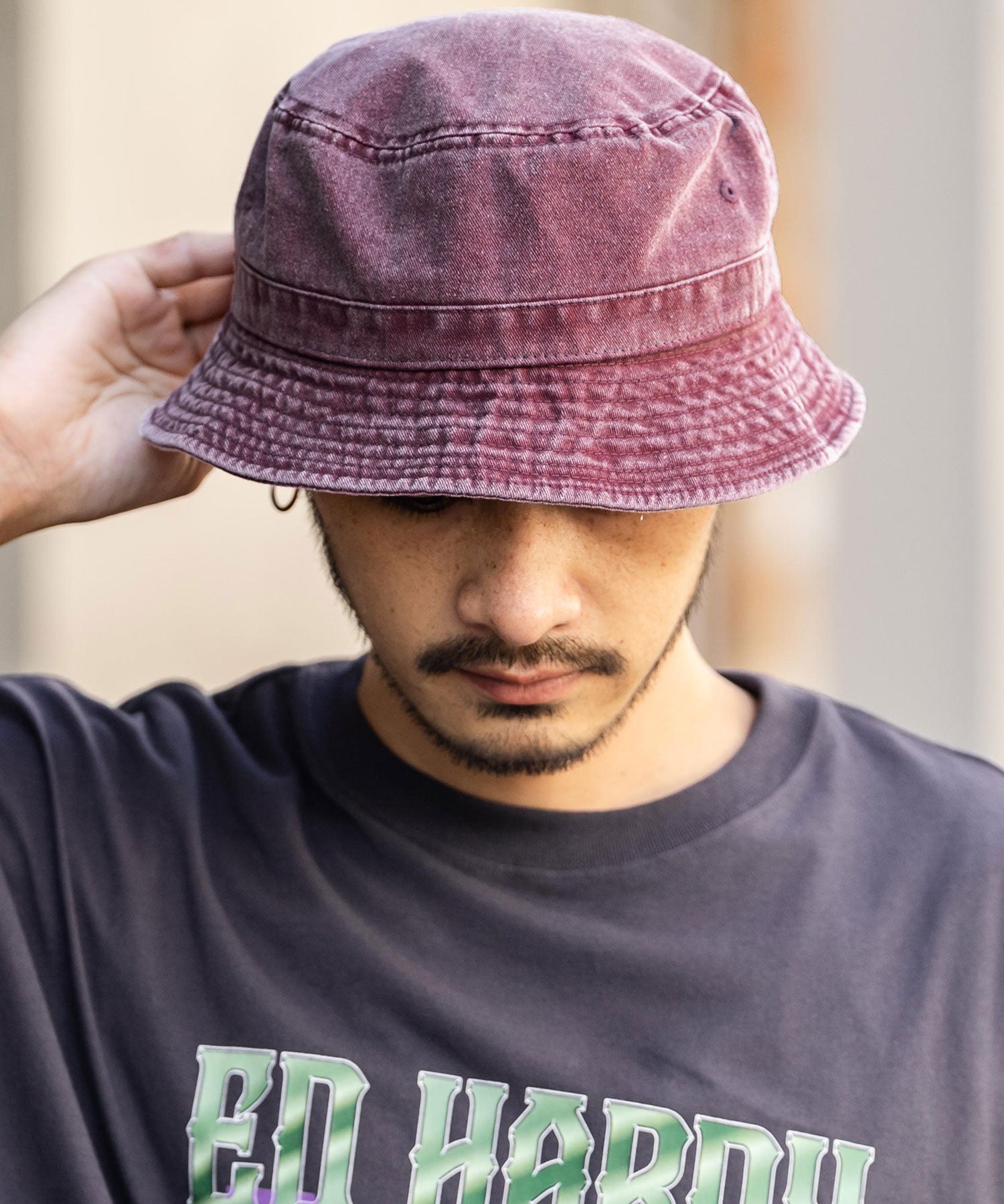 NEWHATTAN ニューハッタン Bucket Hat pigment dyed ピグメントダイバケットハット