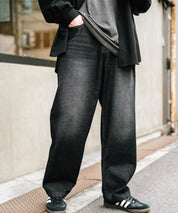 ルーズシルエットワイドデニムパンツ