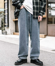 ルーズシルエットワイドデニムパンツ