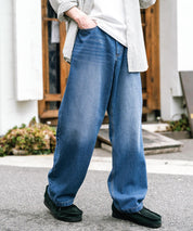 ルーズシルエットワイドデニムパンツ