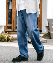 ルーズシルエットワイドデニムパンツ