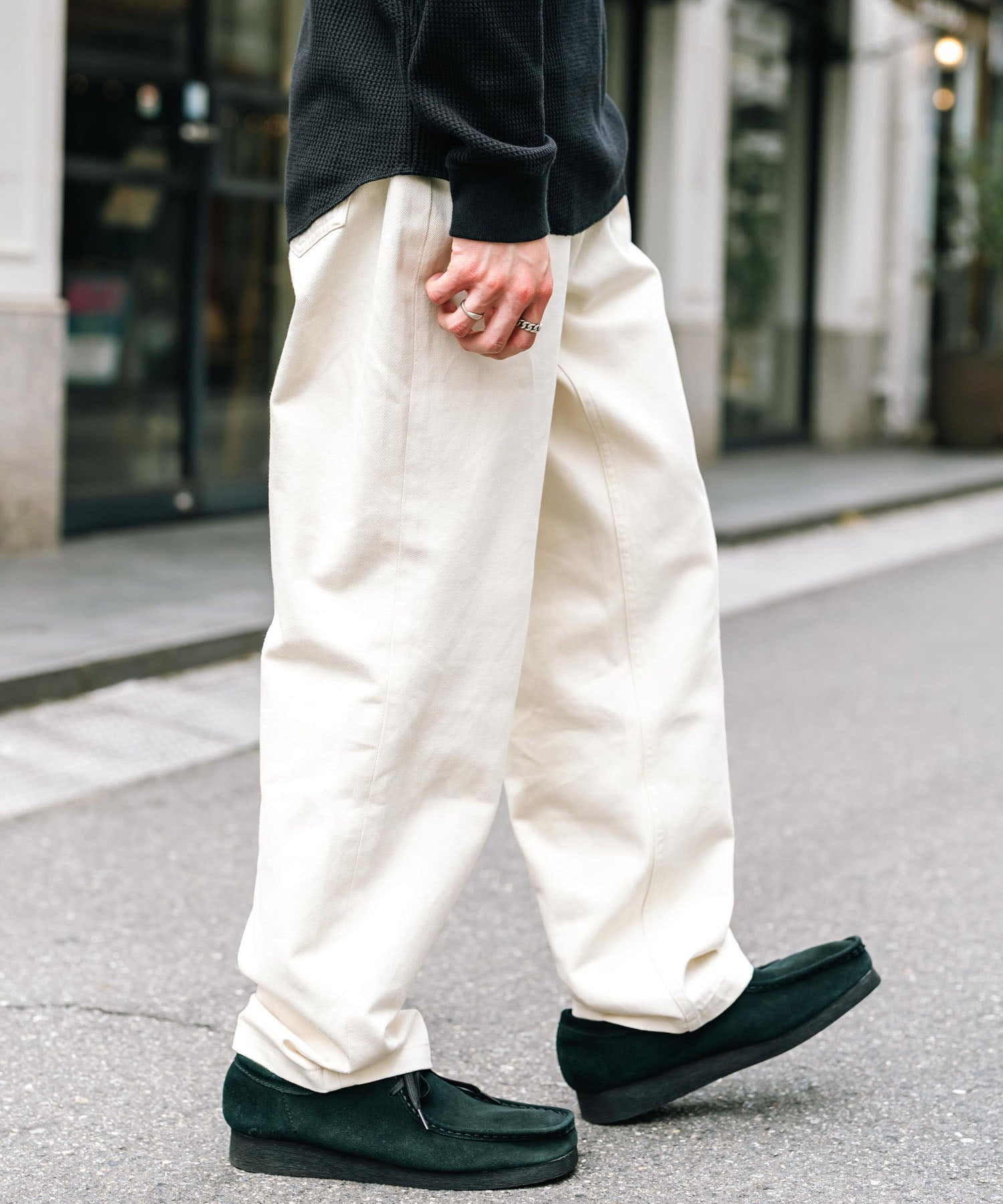 ルーズシルエットワイドデニムパンツ