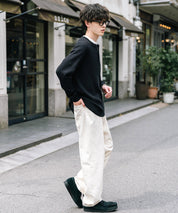 ルーズシルエットワイドデニムパンツ