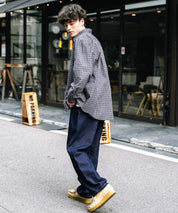 ルーズシルエットワイドデニムパンツ
