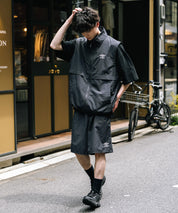 UMBRO アンブロ 別注コラボ ワンポイントロゴ刺繍ナイロンショートパンツ/ハーフパンツ セットアップ可能