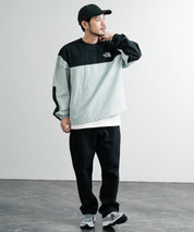 日本未展開モデル THE NORTH FACE ザ・ノースフェイス ALBANY CREWNECK 長袖ナイロンクルーネックプルオーバー 14477