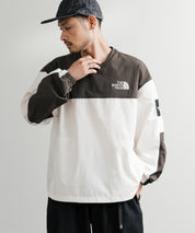 日本未展開モデル THE NORTH FACE ザ・ノースフェイス ALBANY CREWNECK 長袖ナイロンクルーネックプルオーバー 14477