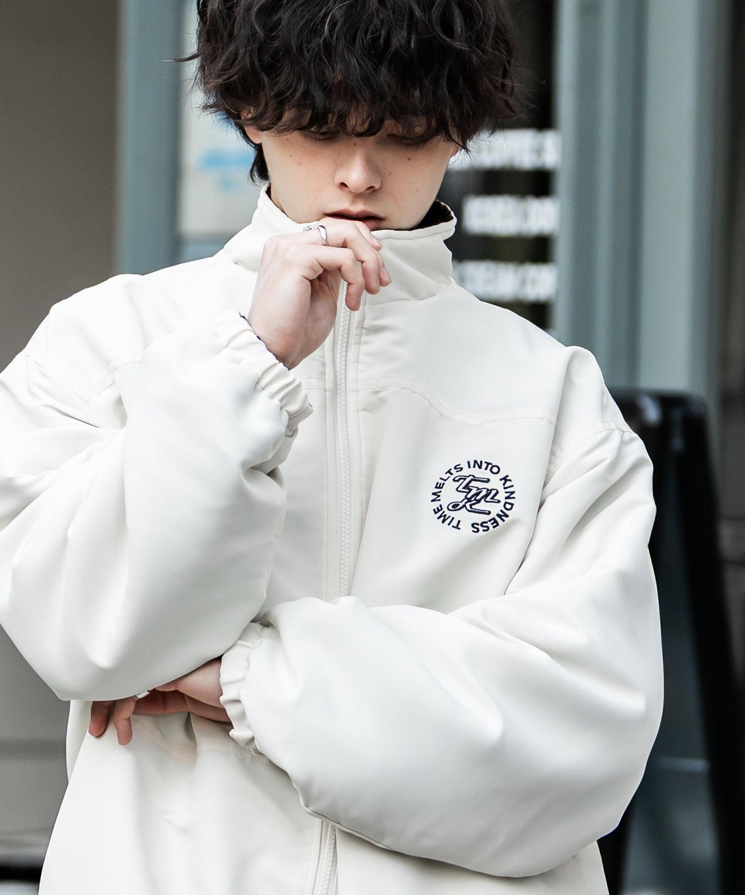 新色追加 2Wayリバーシブル 両A面オーバーサイズワンポイントサークル