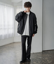 ポリDEWSPO オーバーサイズMA-1フライトジャケット/ミリタリーブルゾン 14533