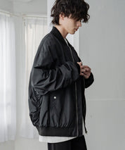 ポリDEWSPO オーバーサイズMA-1フライトジャケット/ミリタリーブルゾン 14533