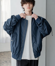 ポリDEWSPO オーバーサイズMA-1フライトジャケット/ミリタリーブルゾン 14533