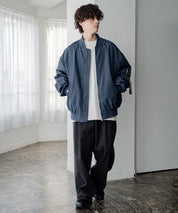 ポリDEWSPO オーバーサイズMA-1フライトジャケット/ミリタリーブルゾン 14533