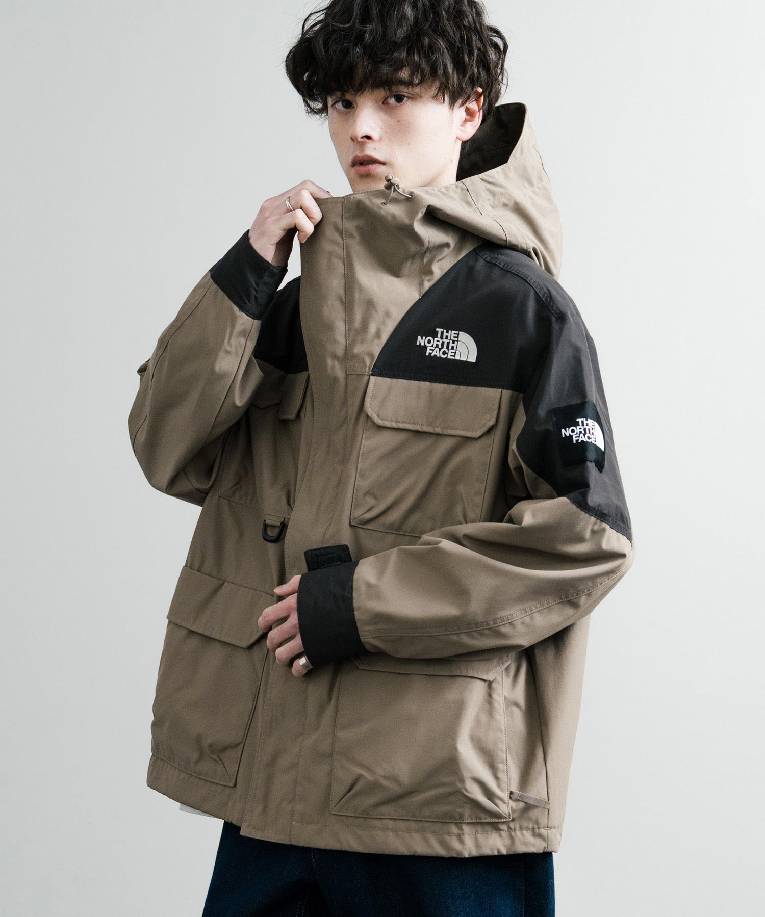 日本未展開モデル THE NORTH FACE WHITE LABEL RANGER JACKET オーバーサイズロゴ刺繍マウンテンパーカー 14536