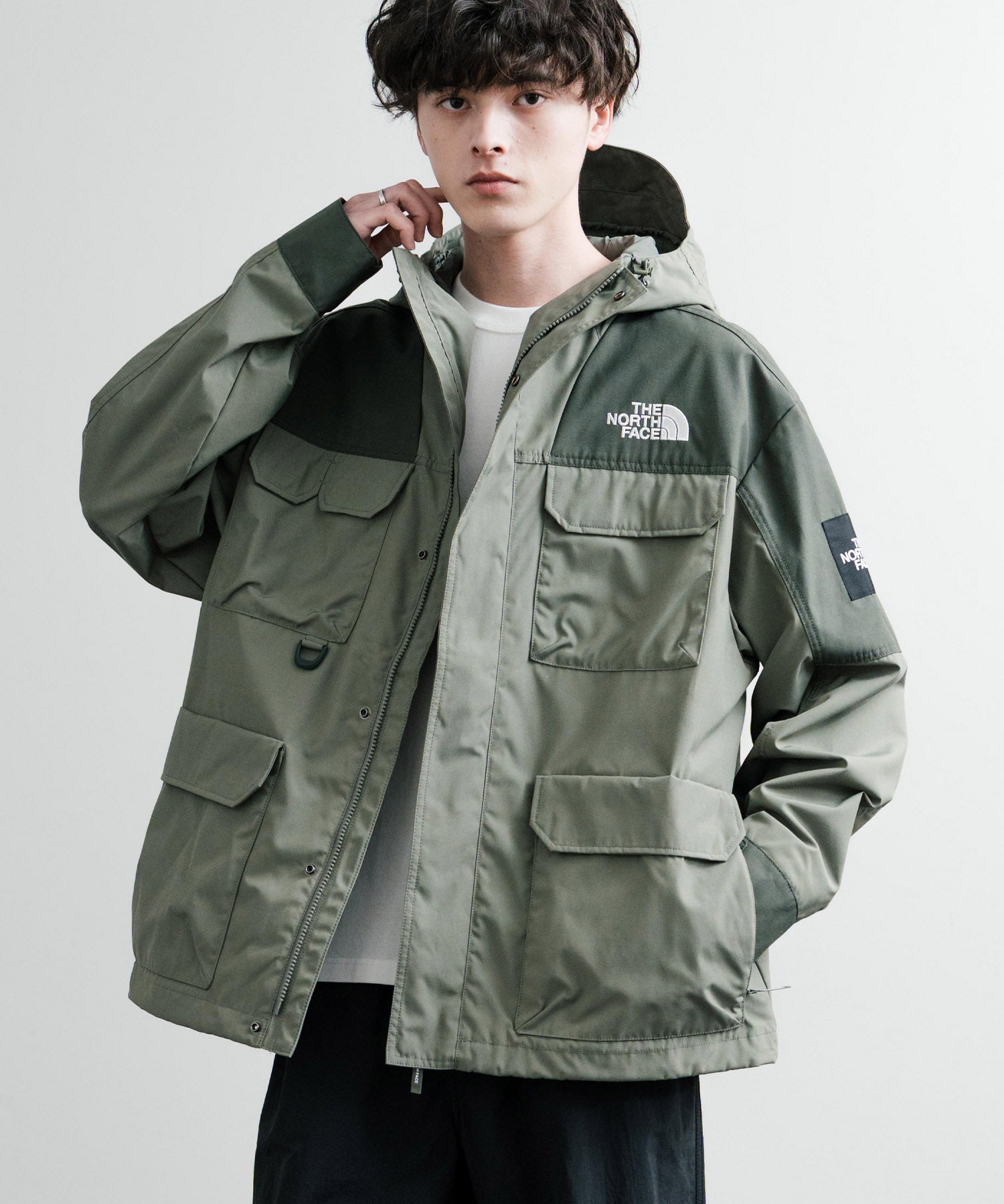 日本未展開モデル THE NORTH FACE WHITE LABEL RANGER JACKET オーバーサイズロゴ刺繍マウンテンパーカー 14536