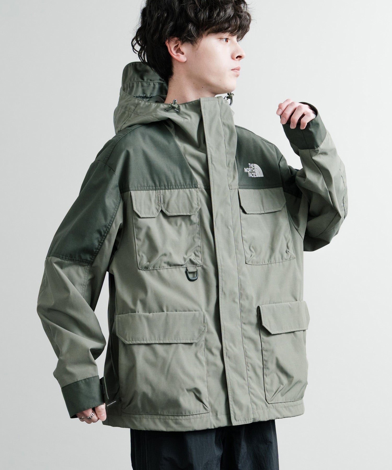 日本未展開モデル THE NORTH FACE WHITE LABEL RANGER JACKET オーバーサイズロゴ刺繍マウンテンパーカー 14536