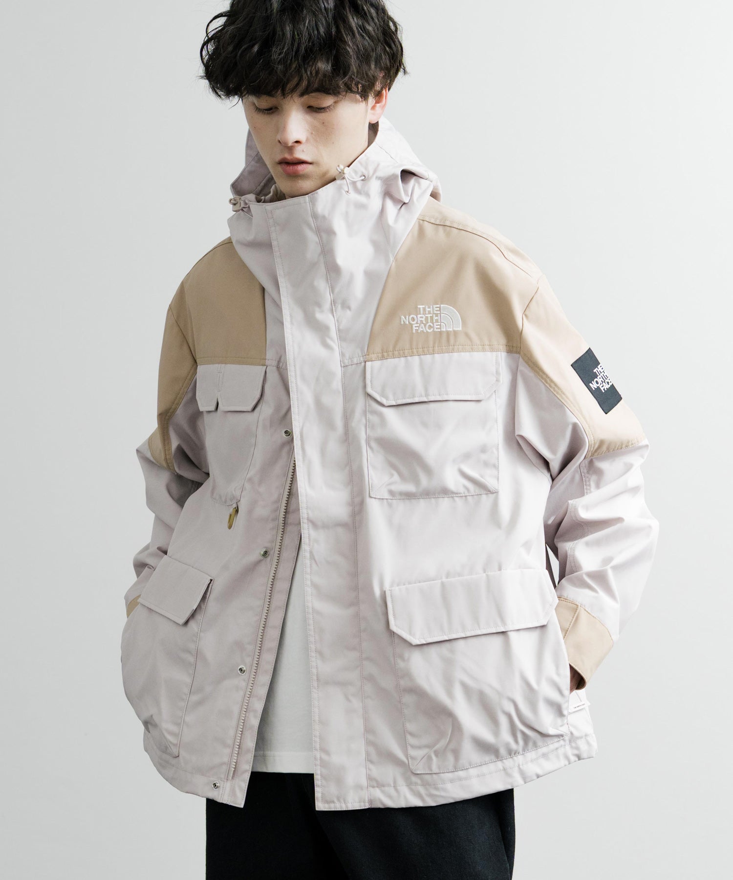 日本未展開モデル THE NORTH FACE WHITE LABEL RANGER JACKET オーバーサイズロゴ刺繍マウンテンパーカー 14536