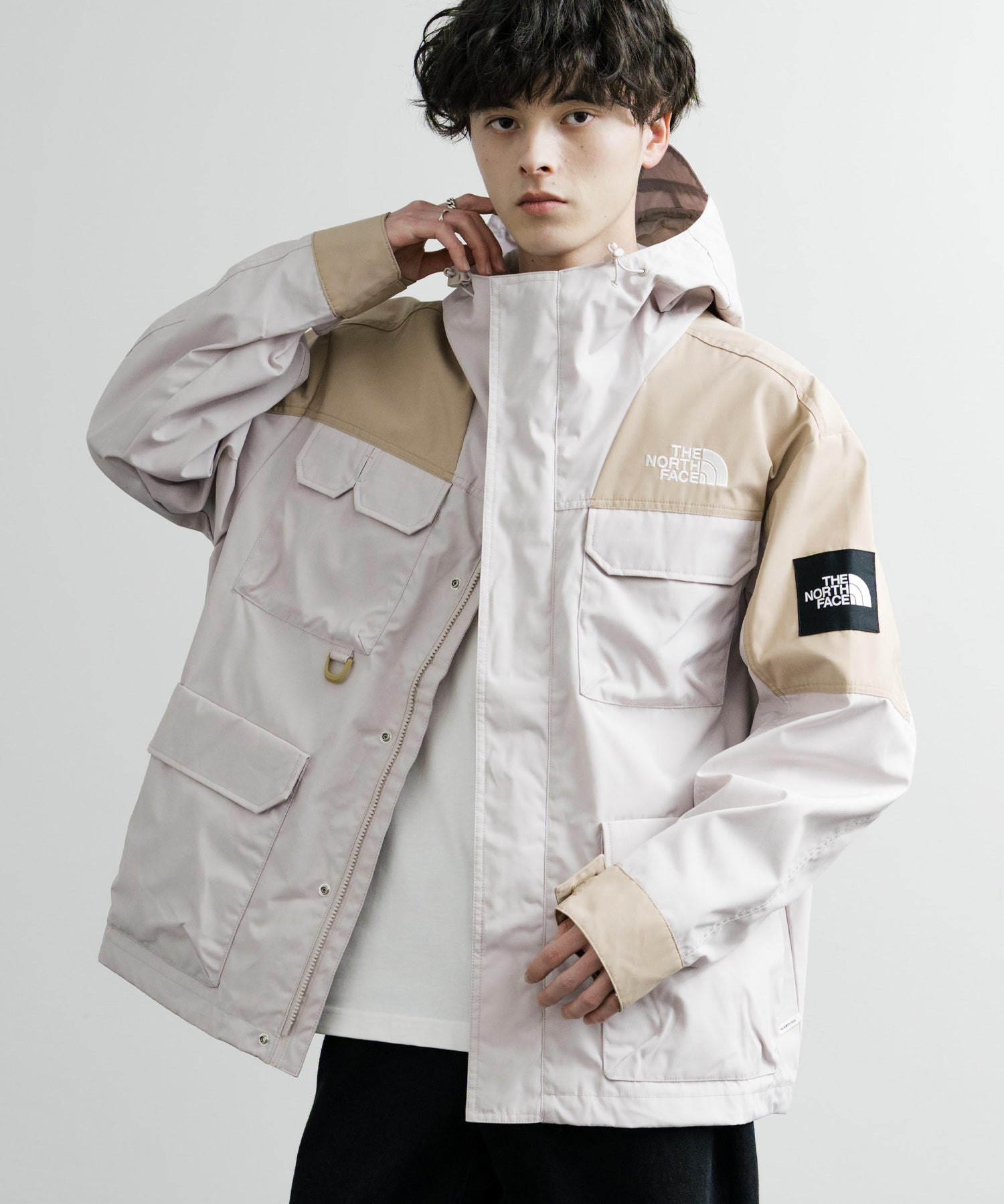 日本未展開モデル THE NORTH FACE WHITE LABEL RANGER JACKET オーバーサイズロゴ刺繍マウンテンパーカー 14536