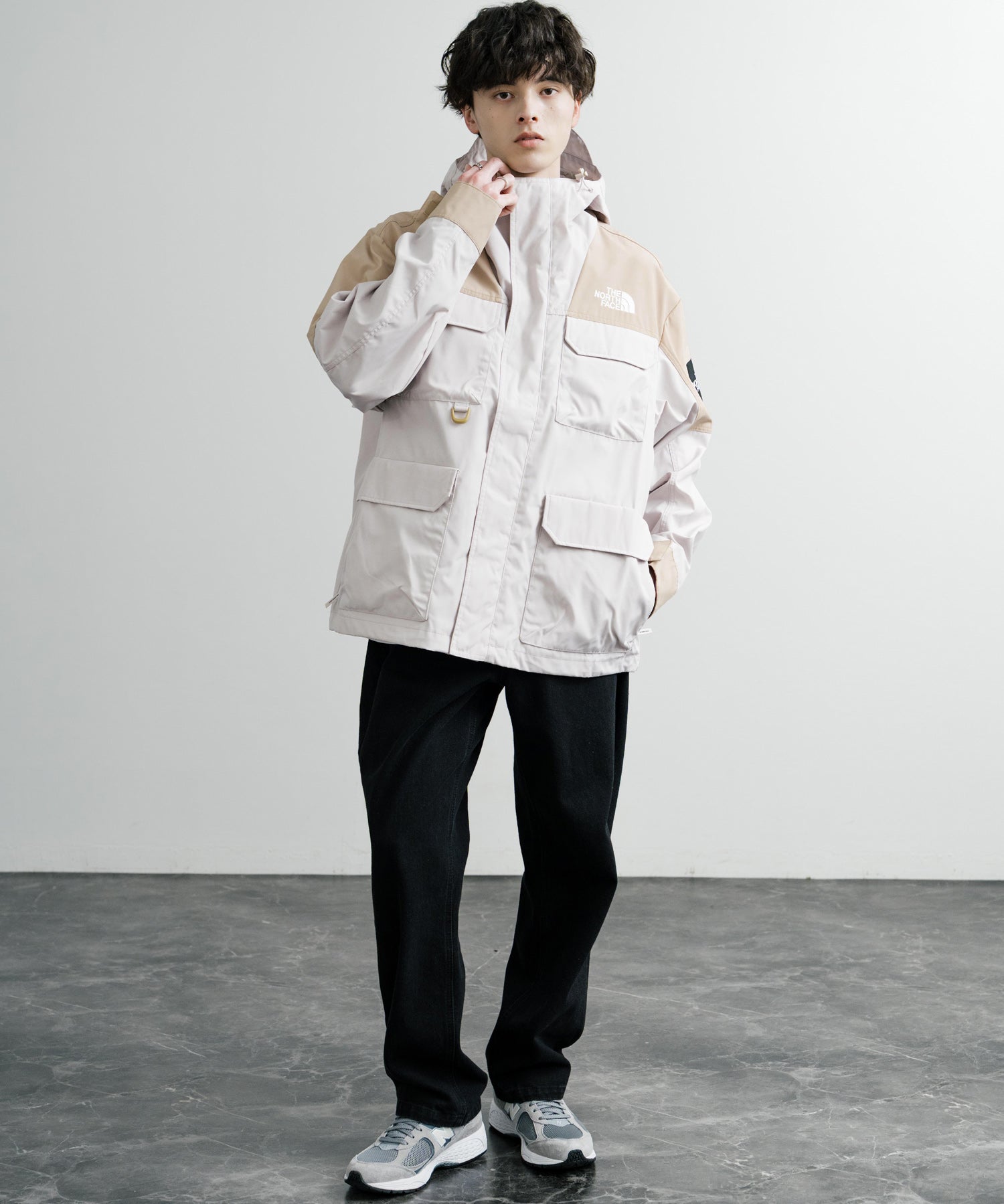 日本未展開モデル THE NORTH FACE WHITE LABEL RANGER JACKET オーバーサイズロゴ刺繍マウンテンパーカー 14536