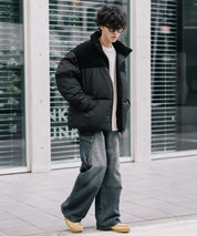 新色追加 オーバーサイズ リアルダウン × 機能性ファイバーダウン ハイブリッドジャケット 14547