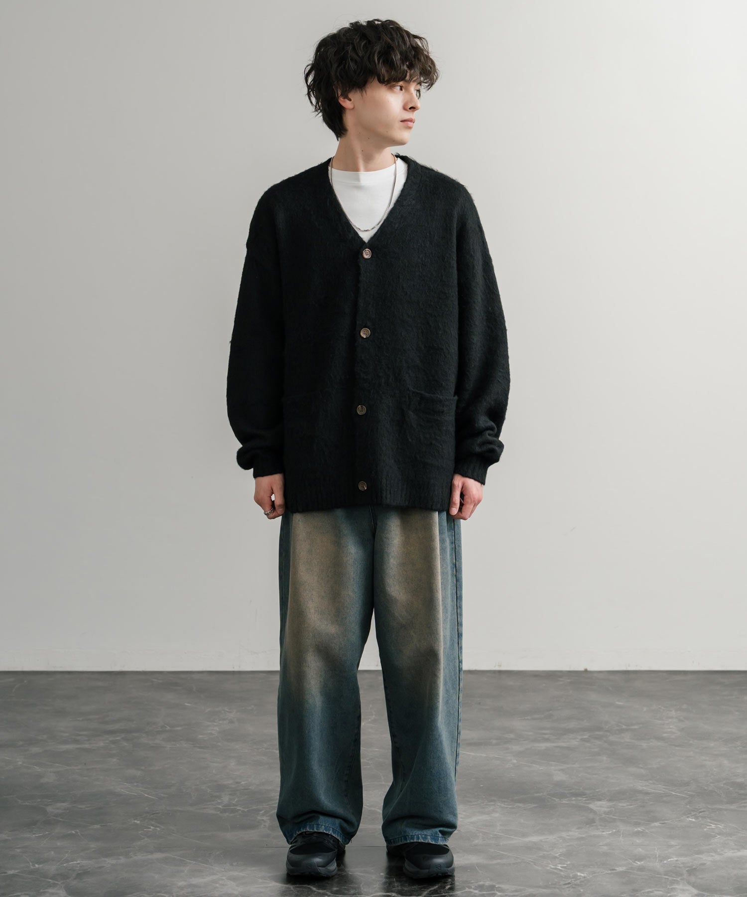 オーバーサイズシャギーニットカーディガン 14550 – Rocky Monroe オーバーサイズシャギーニットカーディガン 14550 – Rocky Monroe