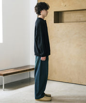 新色追加 オーバーサイズ畦編みヘンリーネックニットセーター	 14554