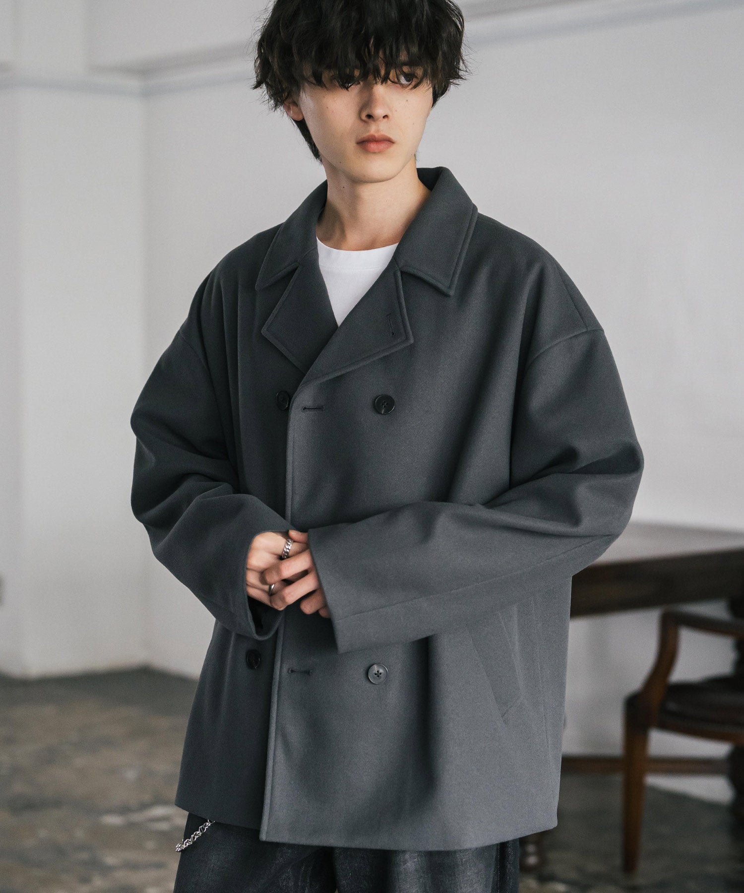 N. テックメルトンオーバーサイズPコート☆｜新色追加 T/M オーバーサイズ