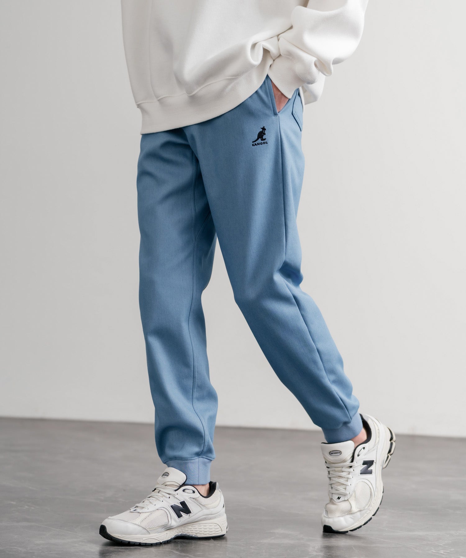 KANGOL カンゴール 別注コラボ蓄熱裏フリースヒートテーパードジョガーイージーパンツ 14622