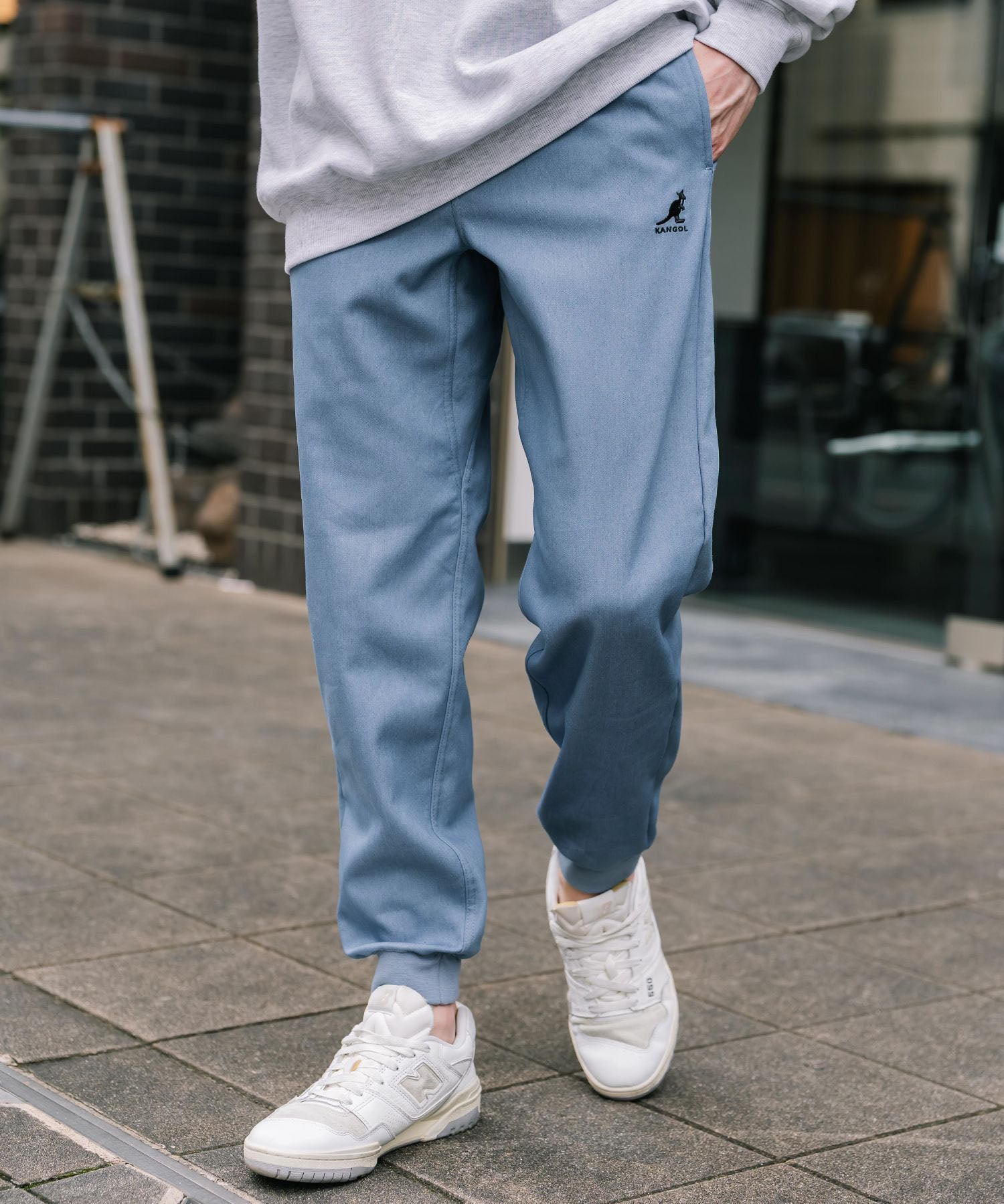 KANGOL カンゴール 別注コラボ蓄熱裏フリースヒートテーパードジョガーイージーパンツ 14622