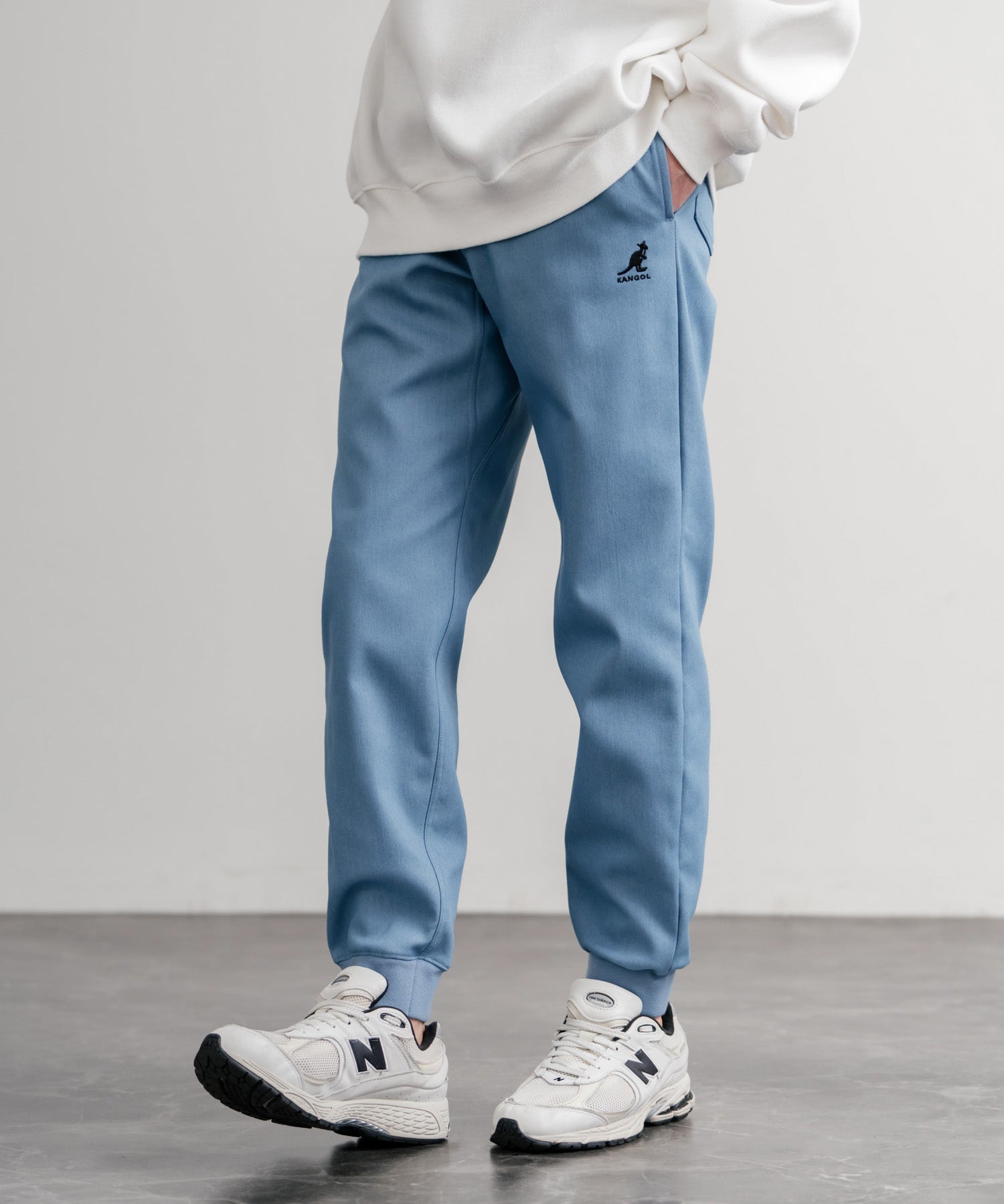 KANGOL カンゴール 別注コラボ蓄熱裏フリースヒートテーパードジョガーイージーパンツ 14622