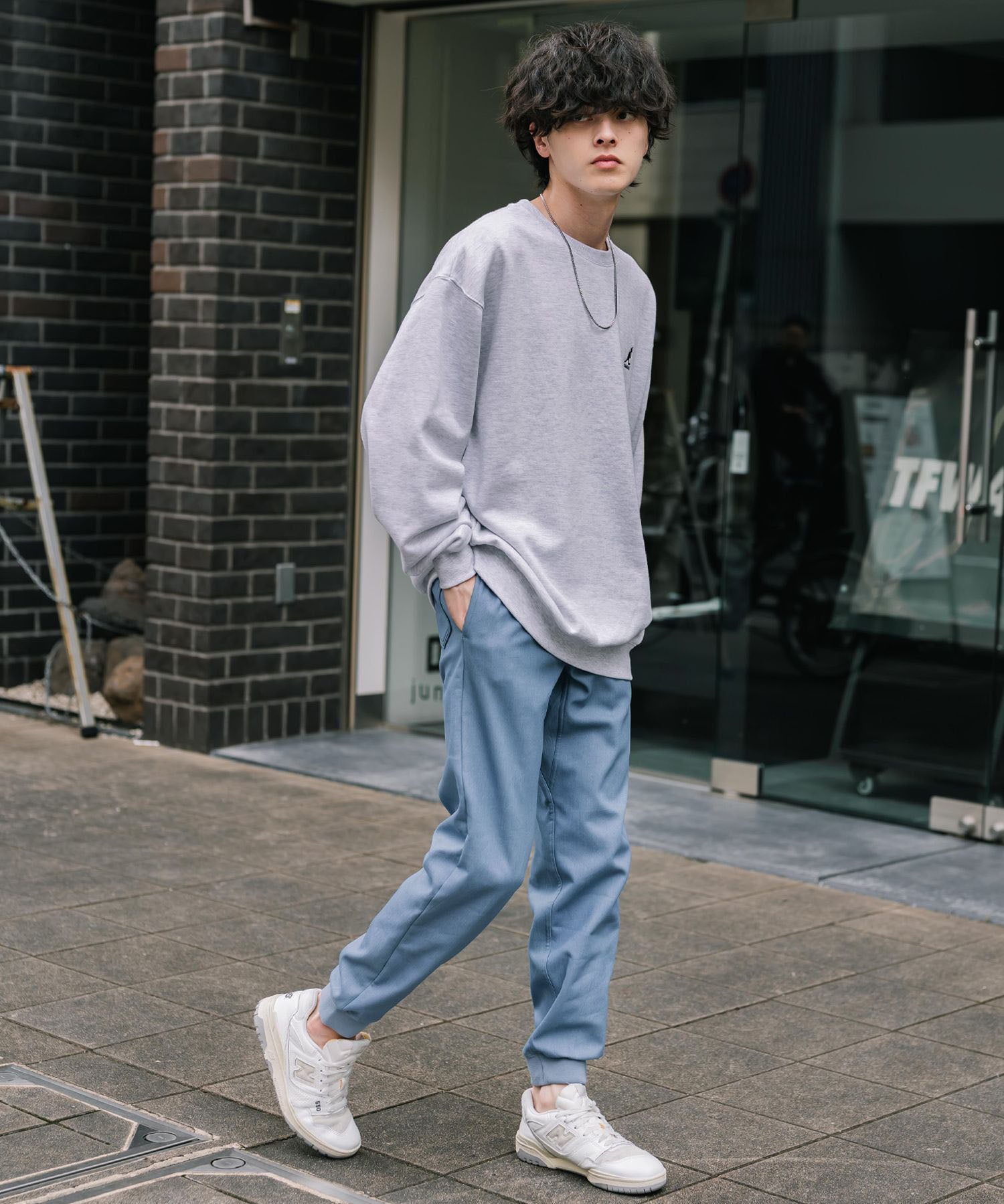 KANGOL カンゴール 別注コラボ蓄熱裏フリースヒートテーパードジョガーイージーパンツ 14622